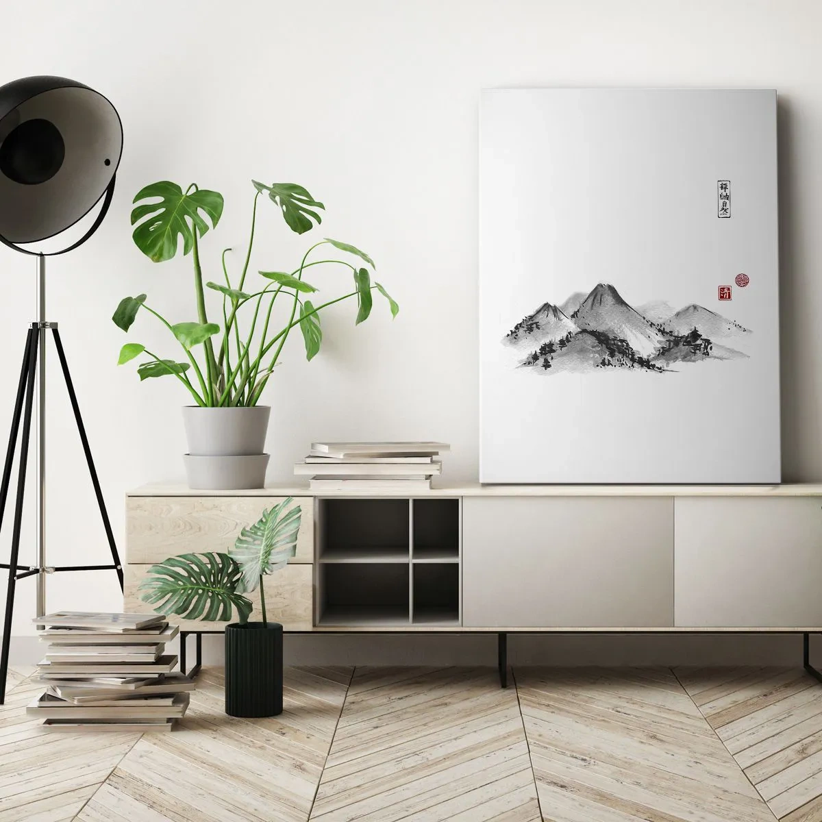 Bild auf Leinwand - Leinwandbild - Unendliche Fernen - 65x120 cm