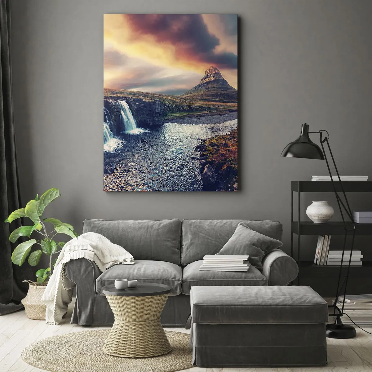 Bild auf Leinwand - Leinwandbild - In der Majestät der Natur - 45x80 cm