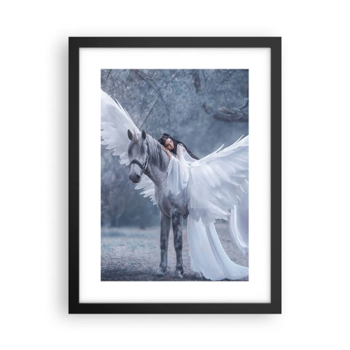 Poster in einem schwarzem Rahmen - Ein inspirierter Moment - 30x40 cm