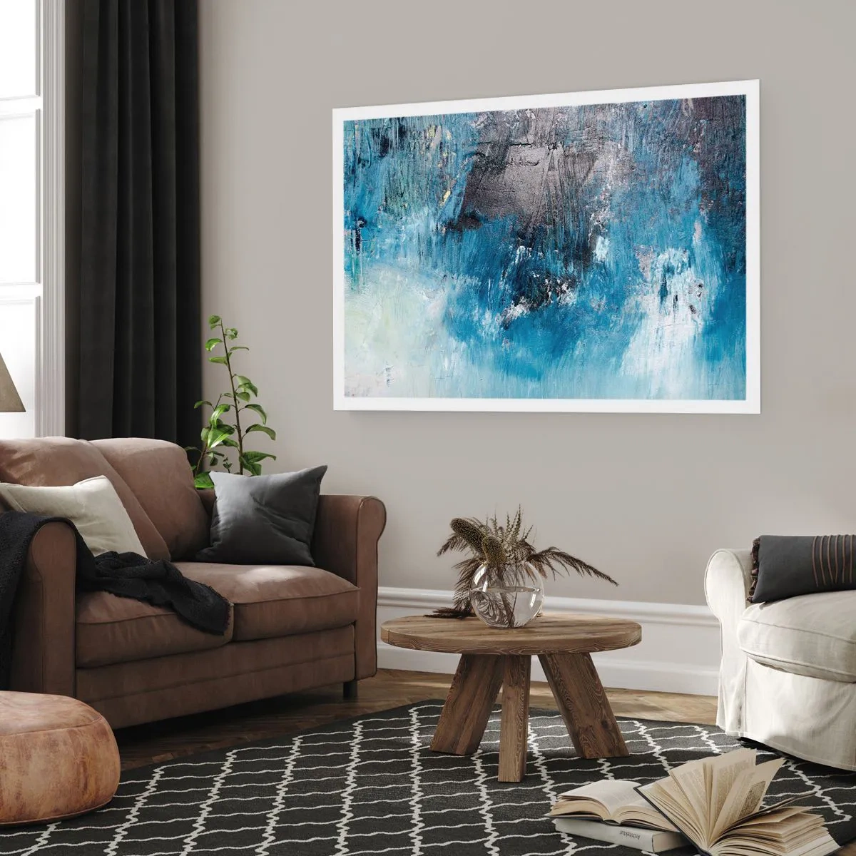 Poster - Rhapsodie in Blau - 40x30 cm