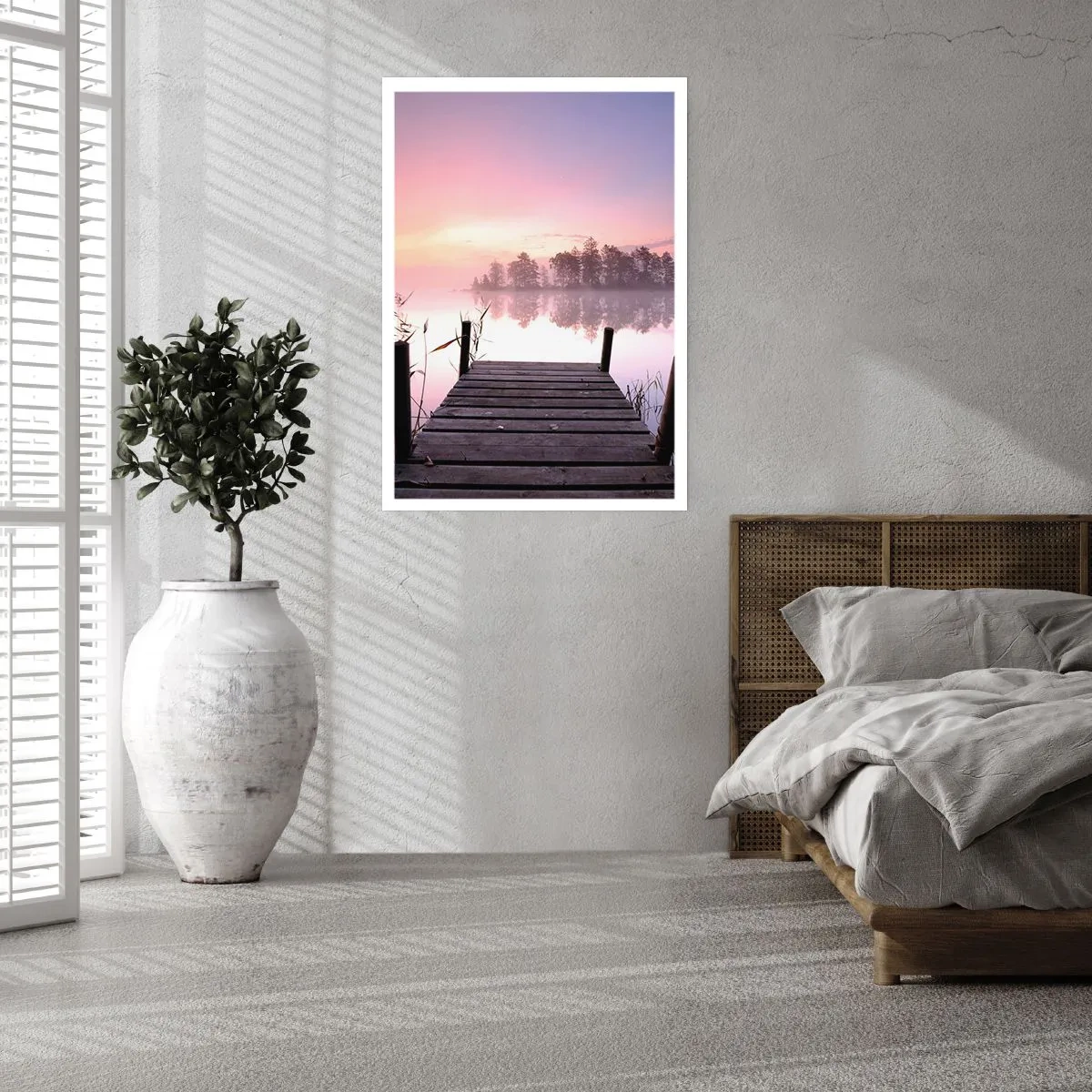 Poster - Aus dem lila Nebel ... - 30x40 cm