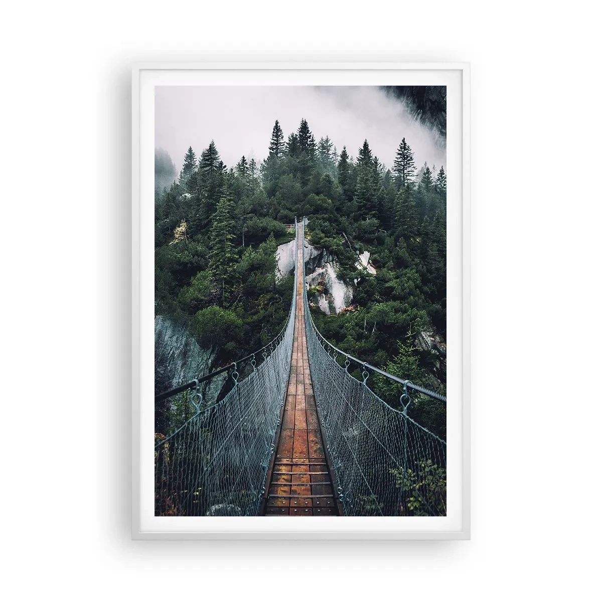 Poster in einem weißen Rahmen - Nur für Überflieger - 70x100 cm