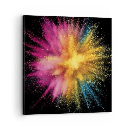 Bild auf Leinwand - Leinwandbild - Die Geburt der Farben - 70x70 cm