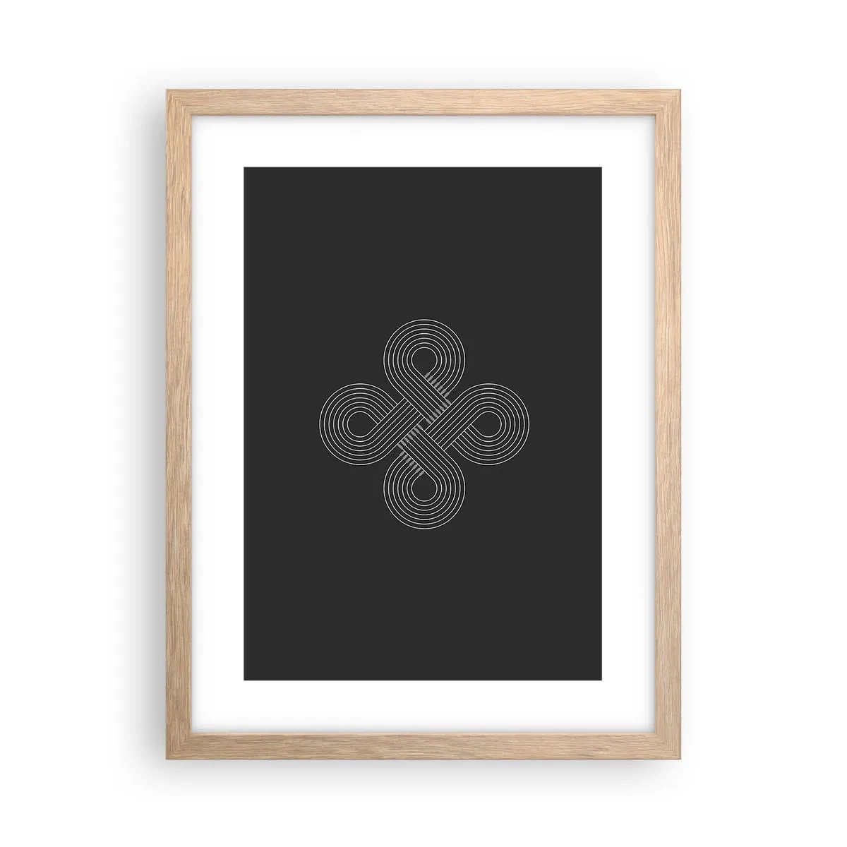 Poster in einem Rahmen aus heller Eiche - Im keltischen Geist - 30x40 cm