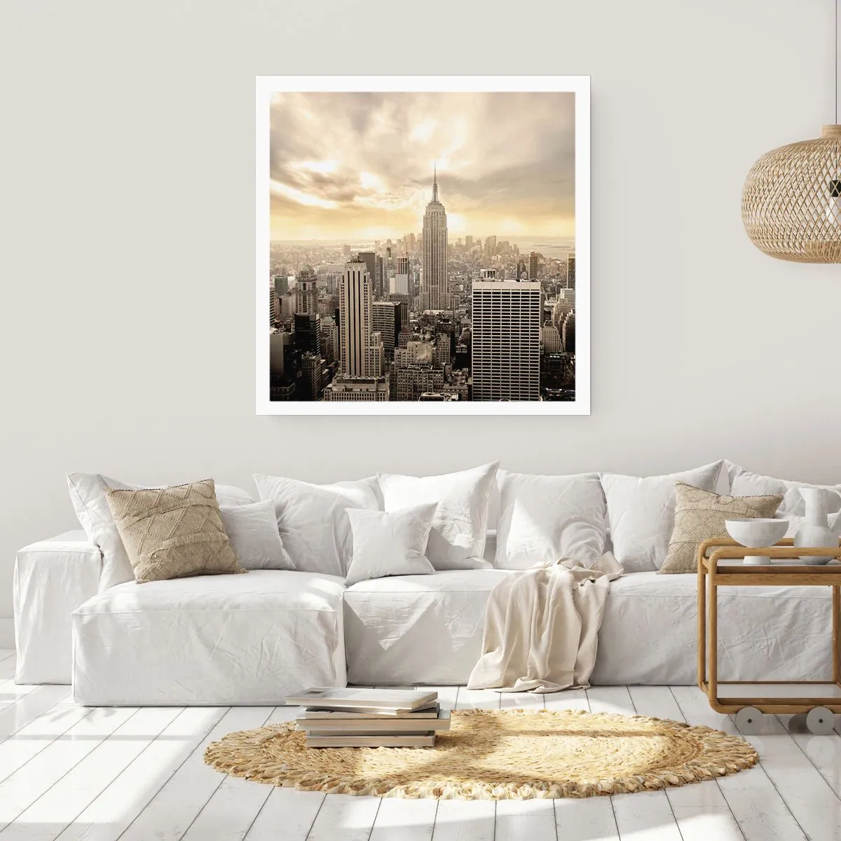 Poster - New York aus Grau - 50x50 cm