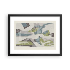 Poster in einem schwarzem Rahmen - Komposition hinter dem Glas - 40x30 cm