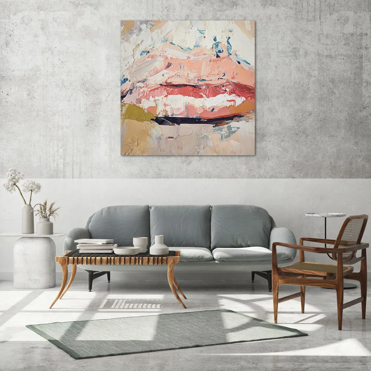 Glasbild - Bild auf glas - Es weckt die Sinne - 40x40 cm