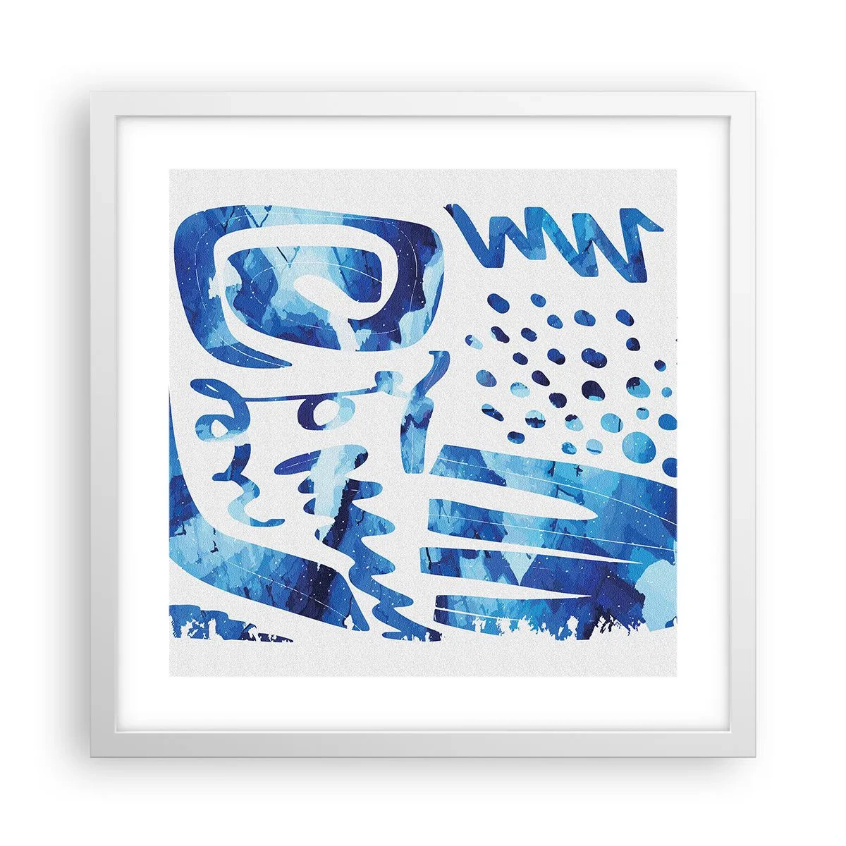 Poster in einem weißen Rahmen - Zurück zu den Wurzeln - 40x40 cm