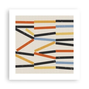 Poster - Komposition auf der Ebene - 40x40 cm