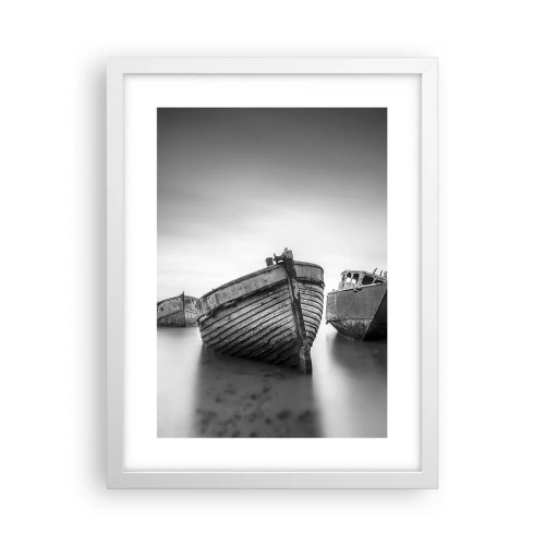 Poster in einem weißen Rahmen - Nur Erinnerungen ... - 30x40 cm