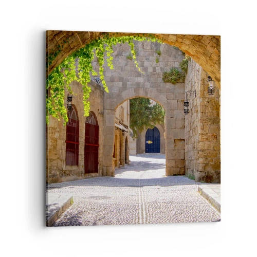 Bild auf Leinwand - Leinwandbild - Die Prozession wird bald erscheinen - 70x70 cm