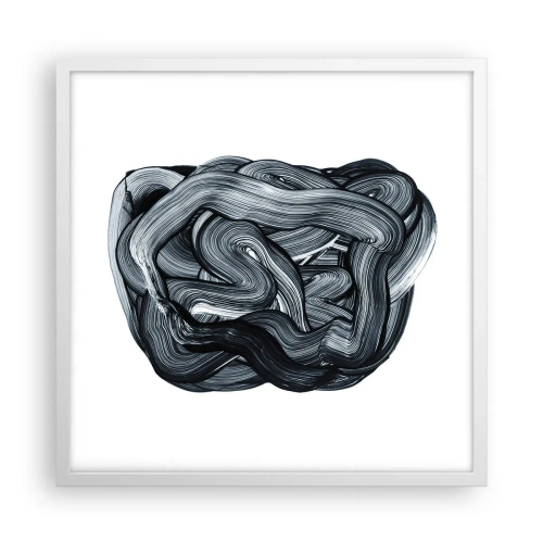 Poster in einem weißen Rahmen - Es ist nicht so einfach - 50x50 cm