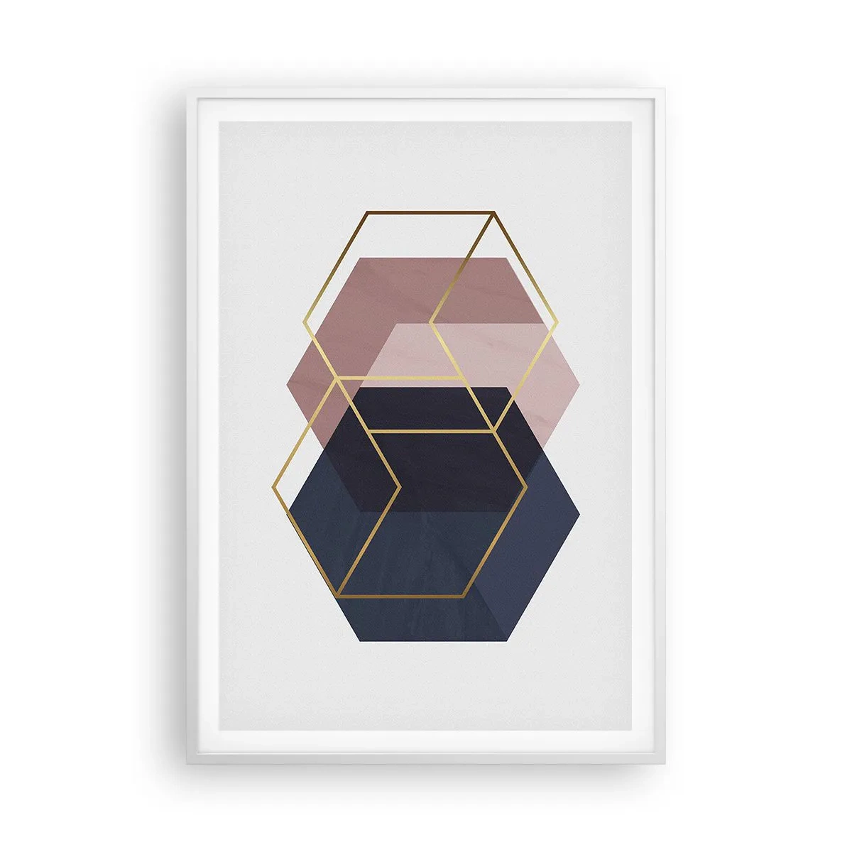 Poster in einem weißen Rahmen - Die Kraft der Einfachheit - 70x100 cm