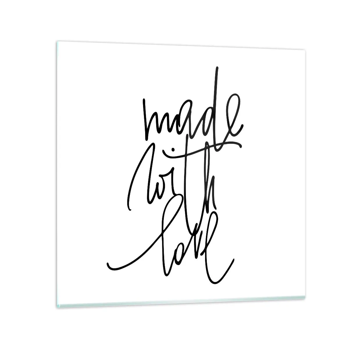 Glasbild - Bild auf glas - Die beste Marke - 30x30 cm