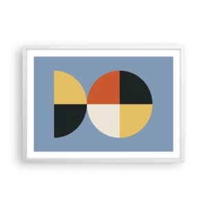 Poster in einem weißen Rahmen - Beobachte und zähle - 70x50 cm