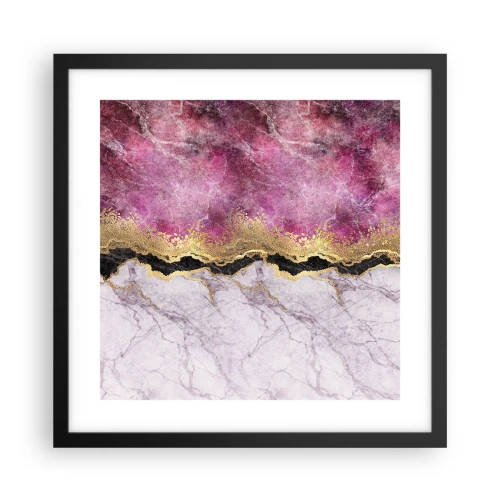 Poster in einem schwarzem Rahmen - An der Grenze - 40x40 cm