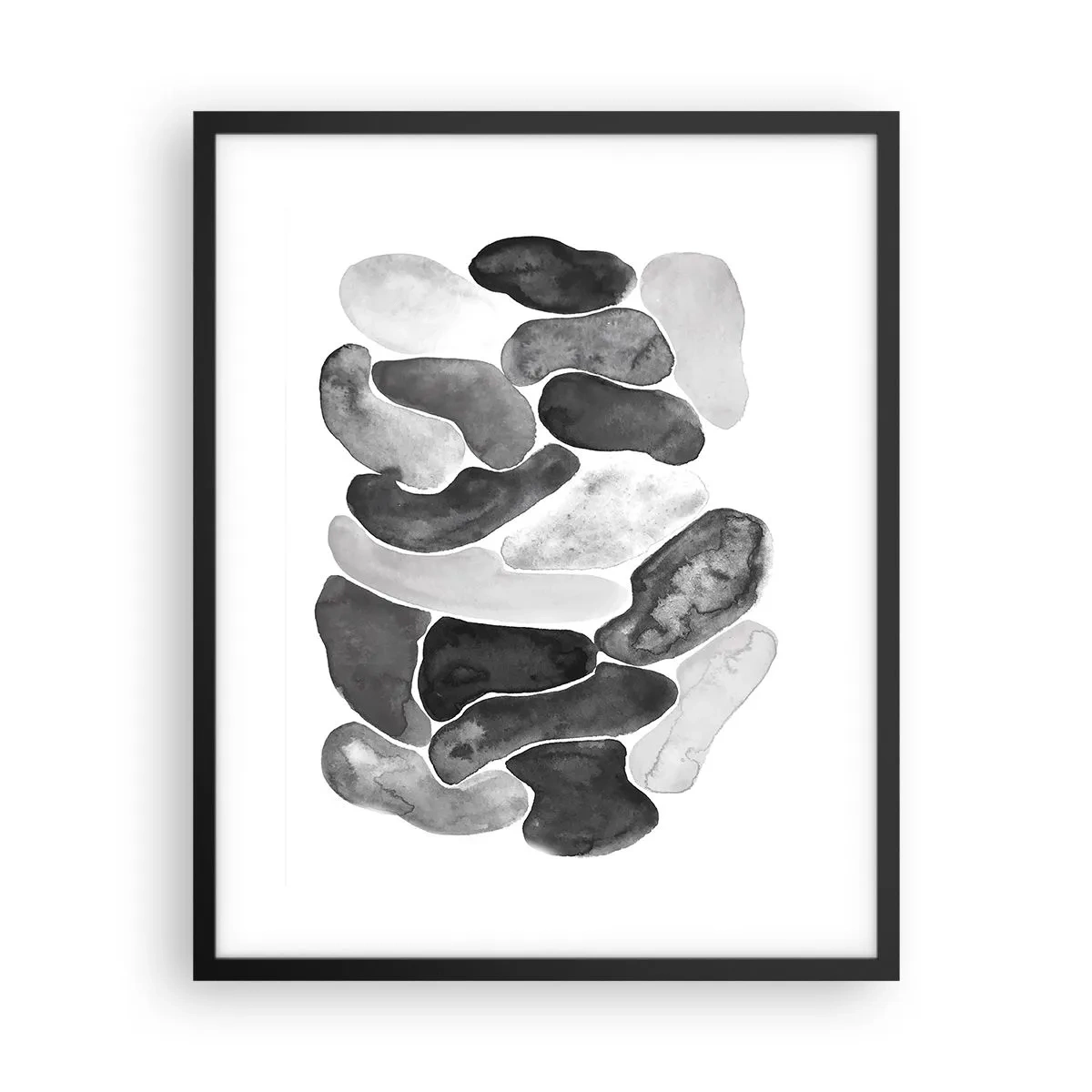 Poster in einem schwarzem Rahmen - Felsige Abstraktion - 40x50 cm