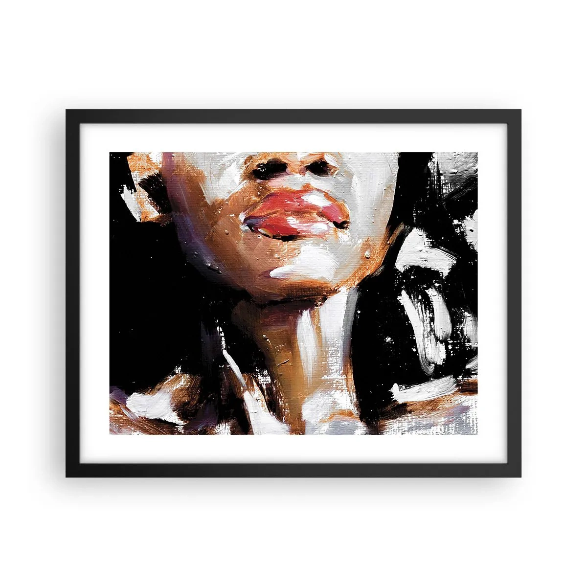 Poster in einem schwarzem Rahmen - Stolz ohne Vorurteile - 50x40 cm