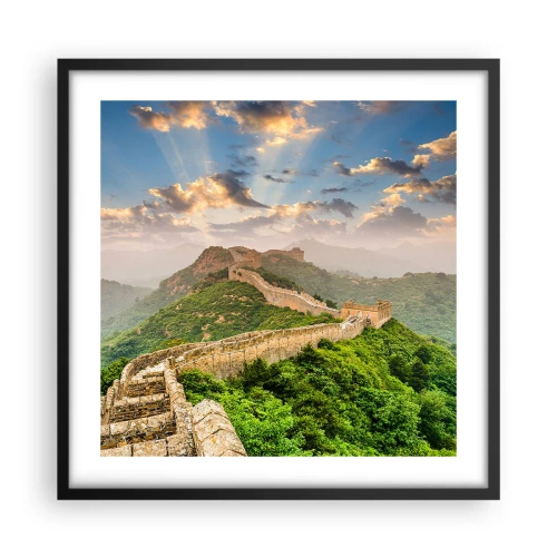 Poster in einem schwarzem Rahmen - Ewige Größe - 50x50 cm