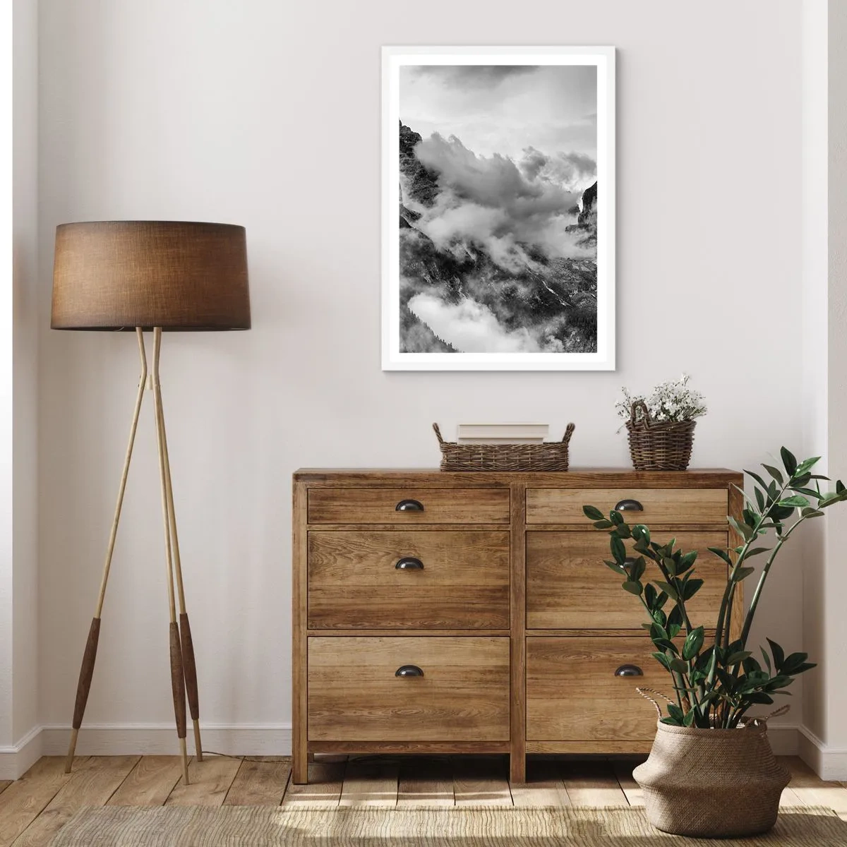 Poster in einem weißen Rahmen - Schön und grausam - 40x50 cm