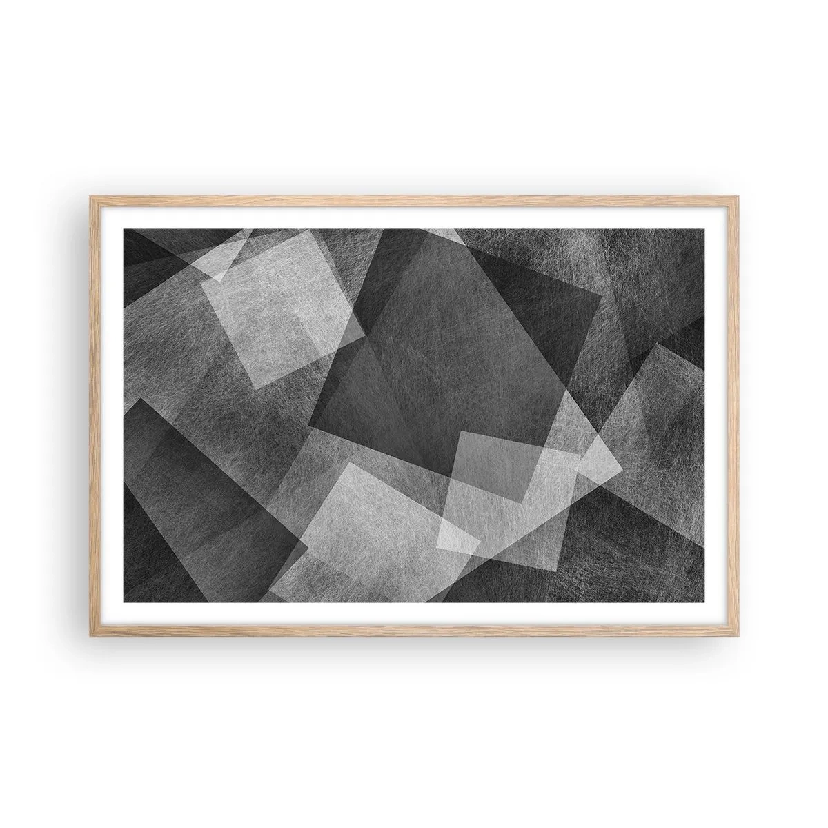 Poster in einem Rahmen aus heller Eiche - Das ewige Symbol für Beständigkeit und Ordnung - 91x61 cm