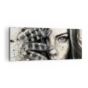 Bild auf Leinwand - Leinwandbild - Wilde Schönheit - 100x40 cm