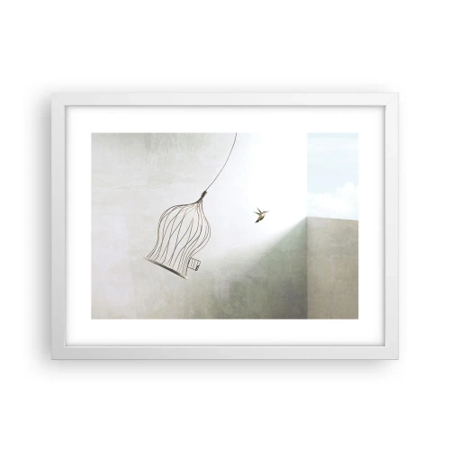 Poster in einem weißen Rahmen - In seinem Element - 40x30 cm