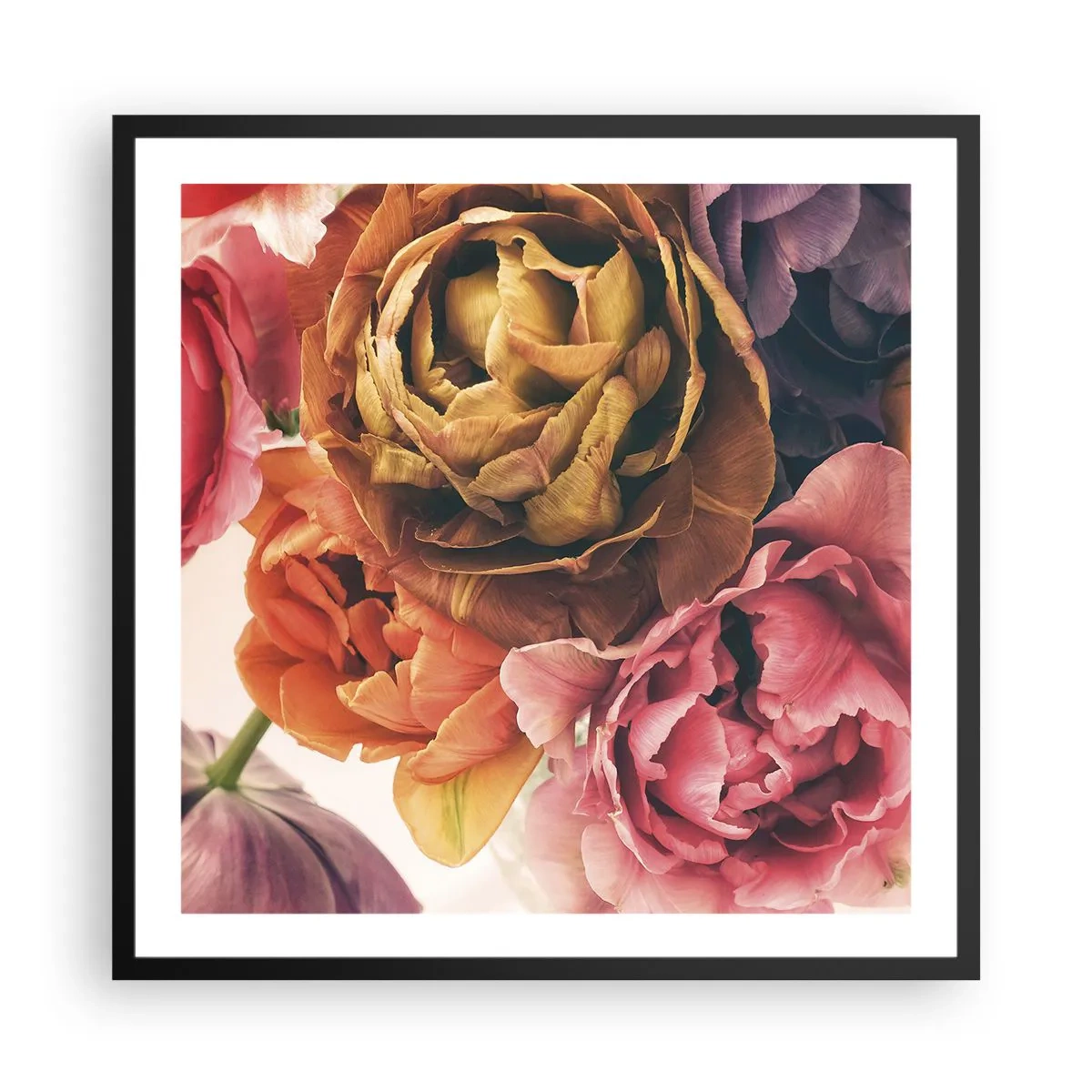 Poster in einem schwarzem Rahmen - Eine Feier des Lebens - 60x60 cm