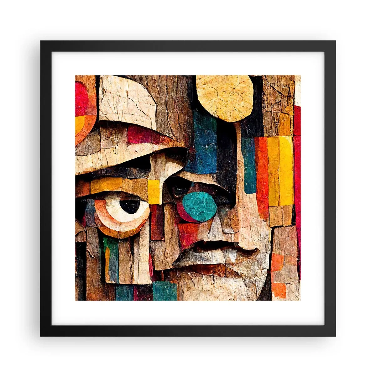 Poster in einem schwarzem Rahmen - Ich sehe dich… - 40x40 cm