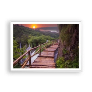 Poster in einem weißen Rahmen - Schönheit jenseits des Glaubens - 100x70 cm