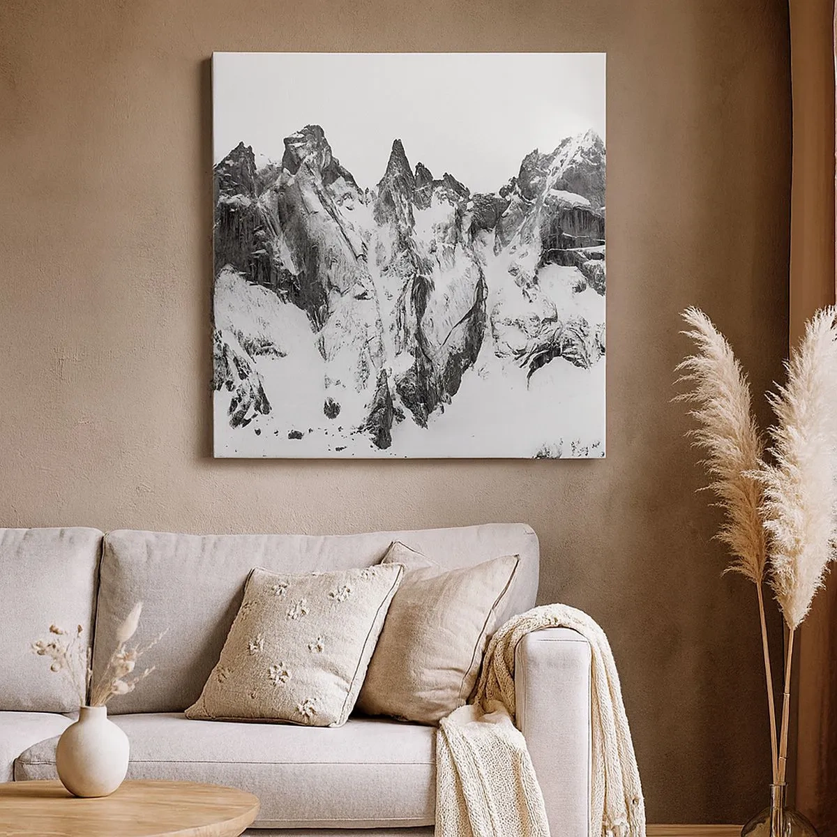 Bild auf Leinwand - Leinwandbild - Gefährlicher Granitgrat - 30x30 cm