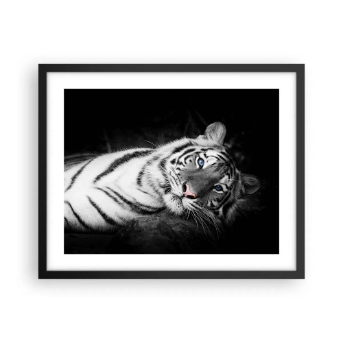 Poster in einem schwarzem Rahmen - Wildnis und Frieden - 50x40 cm