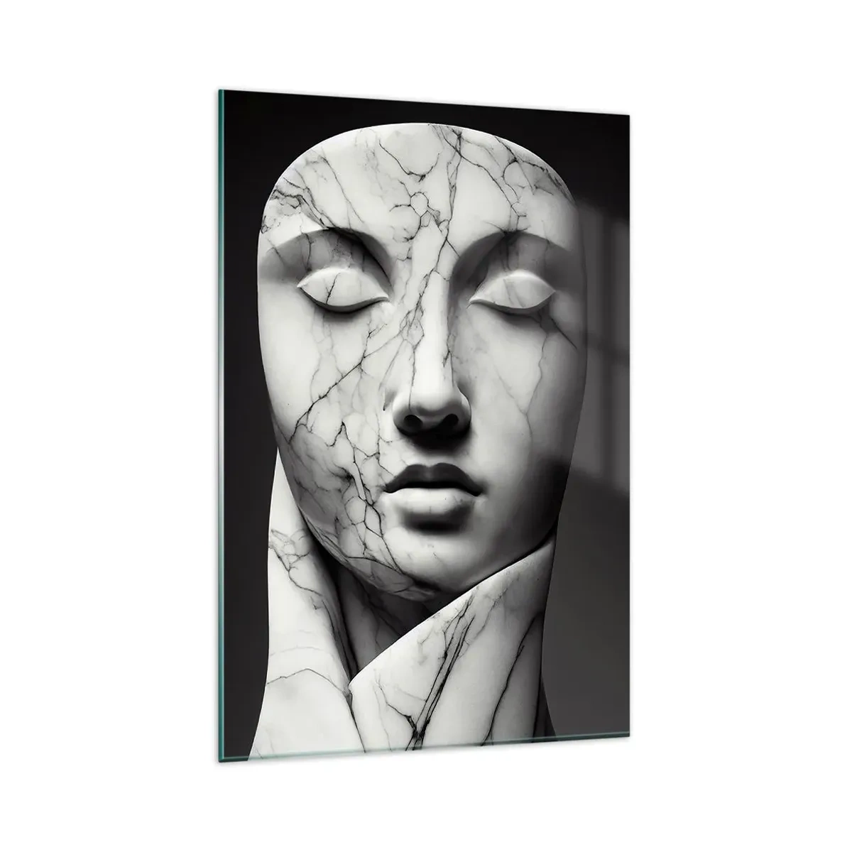Glasbild - Bild auf glas - Marmorformen - 80x120 cm