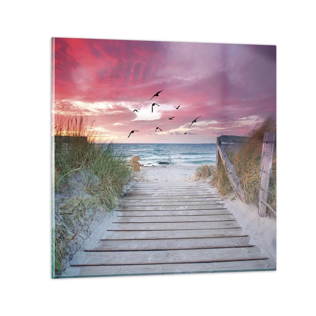 Glasbild - Bild auf glas - Baltischer Eindruck - 60x60 cm