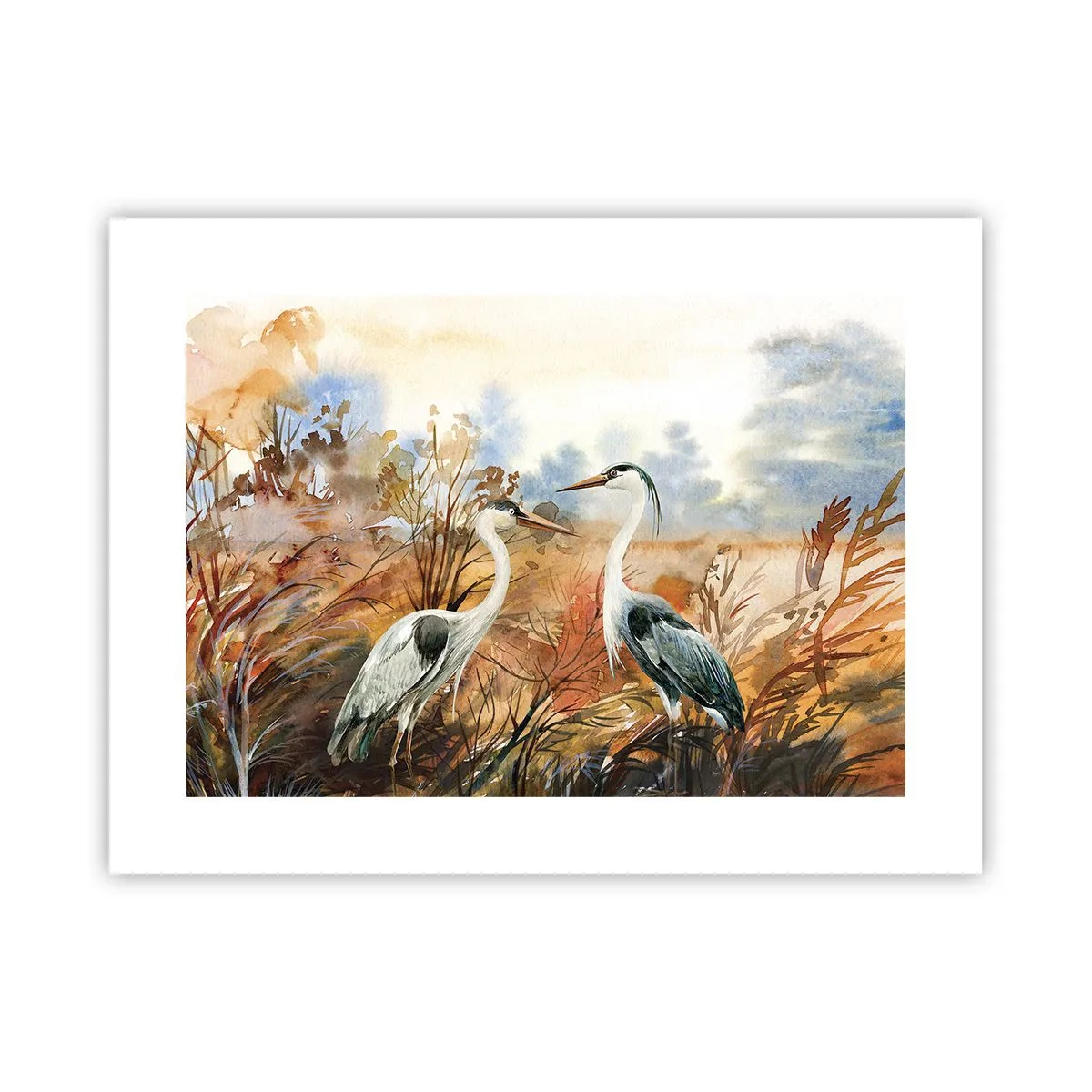 Poster - Wohin im Herbst? - 40x30 cm