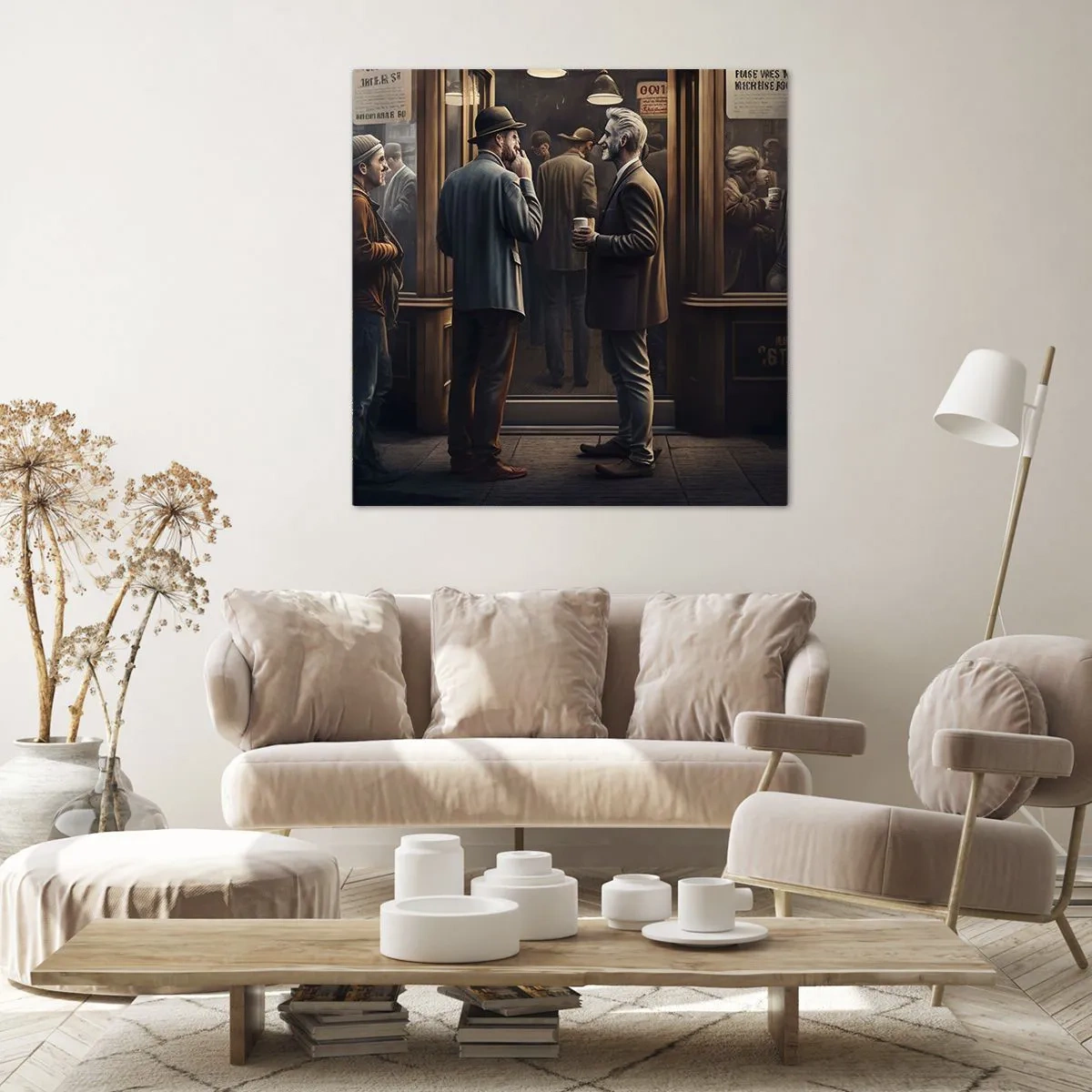 Bild auf Leinwand - Leinwandbild - Gute Zeit des Tages - 60x60 cm