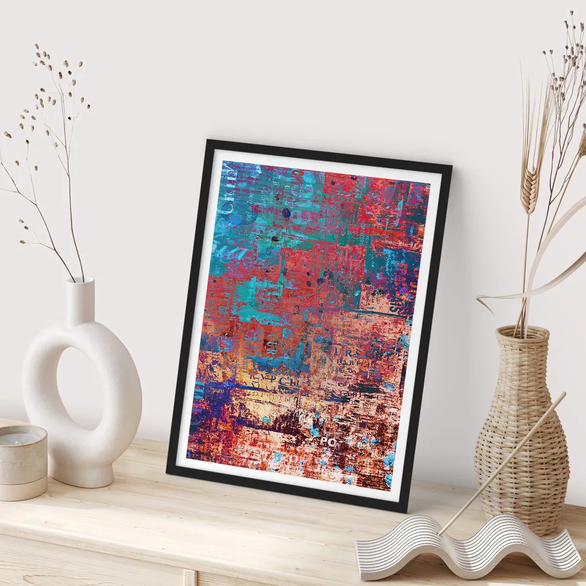 Poster in einem schwarzem Rahmen - Erinnerung und Vergessen - 61x91 cm