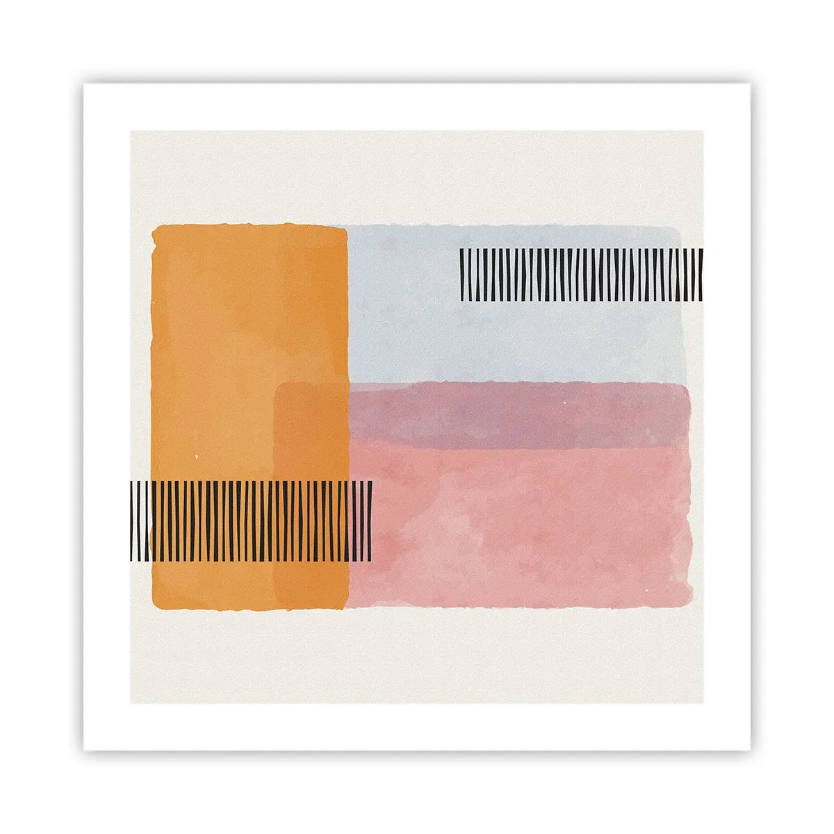 Poster - Von Ecke zu Ecke - 50x50 cm