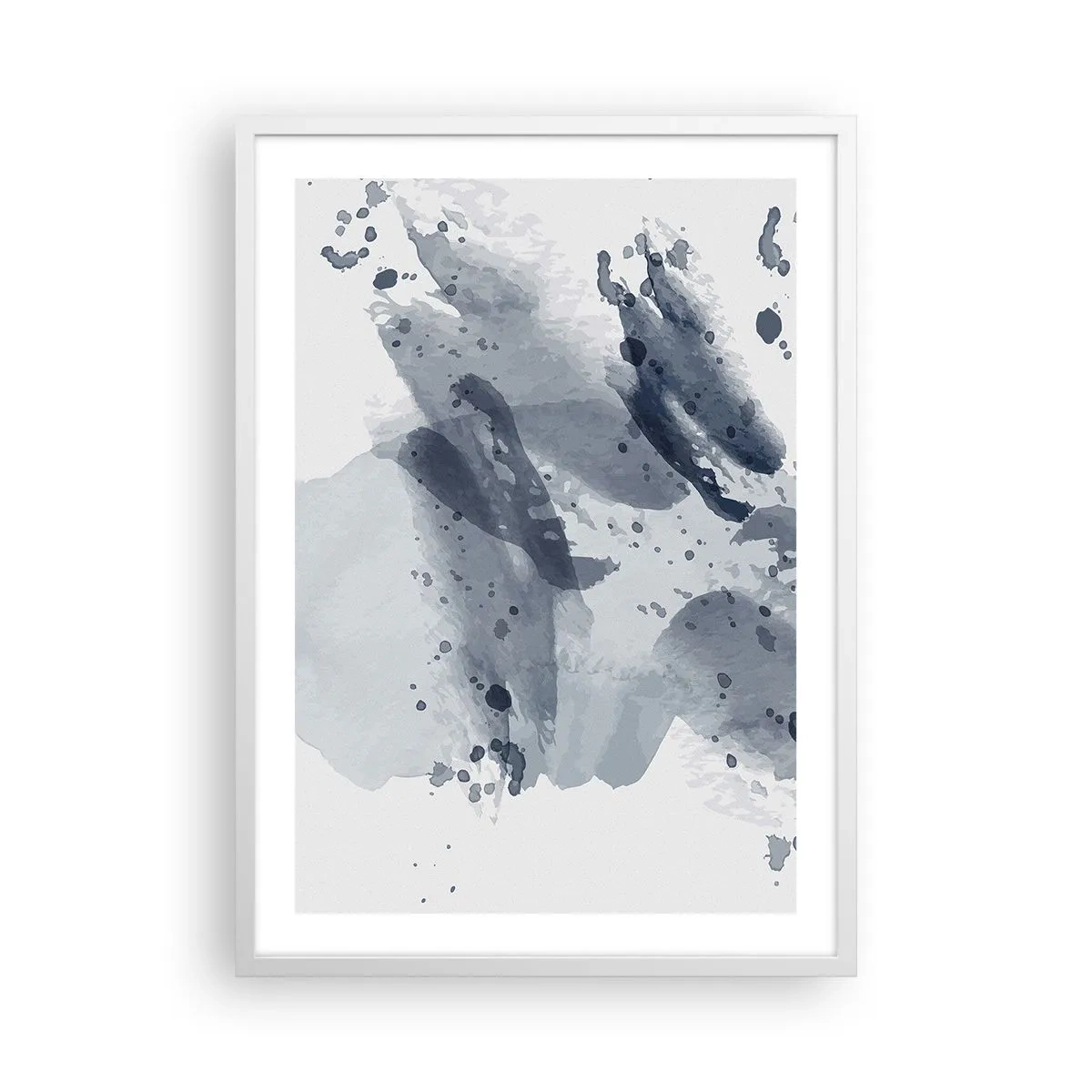 Poster in einem weißen Rahmen - Eine Studie über die Natur des Wassers - 50x70 cm