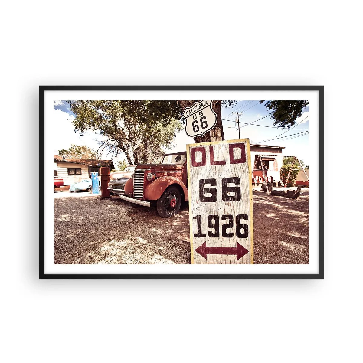 Poster in einem schwarzem Rahmen - Die Legende der amerikanischen Provinz - 91x61 cm