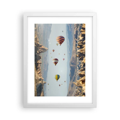 Poster in einem weißen Rahmen - Hier ist alles möglich - 30x40 cm