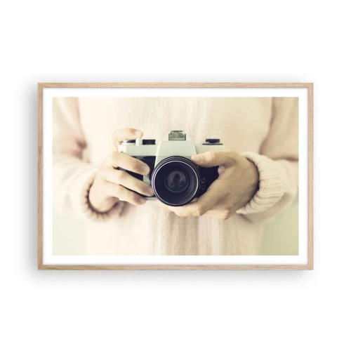 Poster in einem Rahmen aus heller Eiche - Um mehr zu sehen ... - 91x61 cm