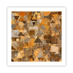 Poster - Die Welt in Form - 50x50 cm