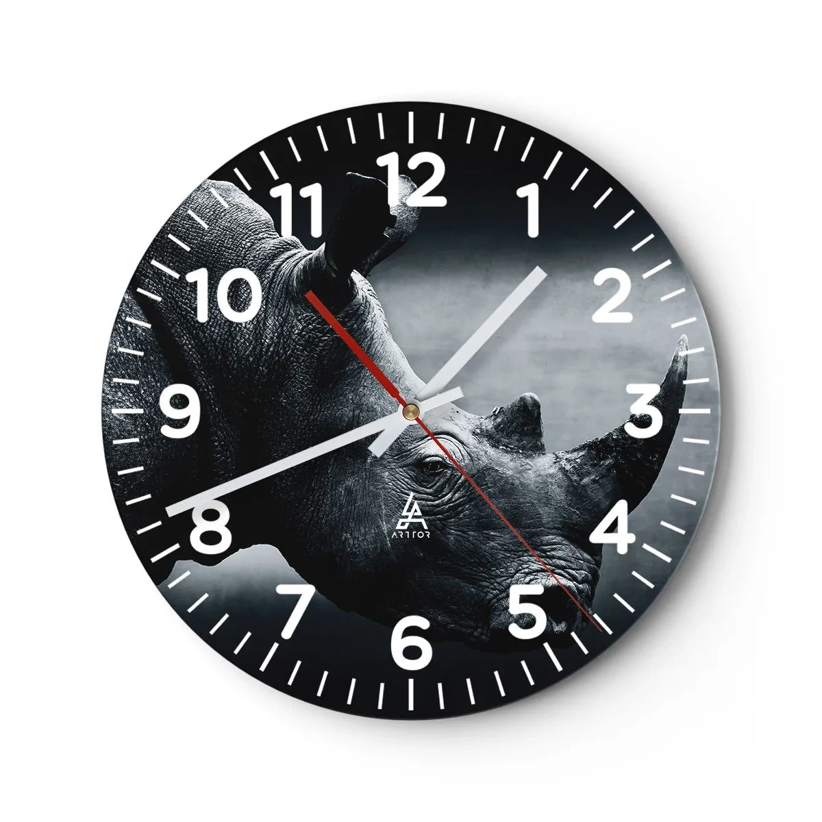 Wanduhr - Glasuhr - Richtiges Profil - 30x30 cm