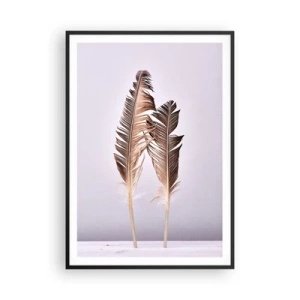 Poster in einem schwarzem Rahmen - Gegen das Nichts - 70x100 cm