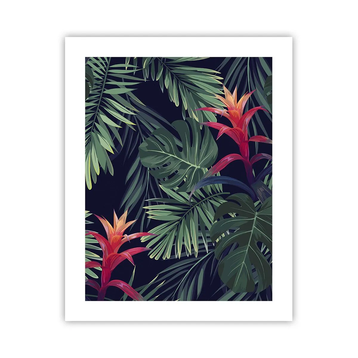 Poster - Im Grünen in Flammen gehen - 40x50 cm