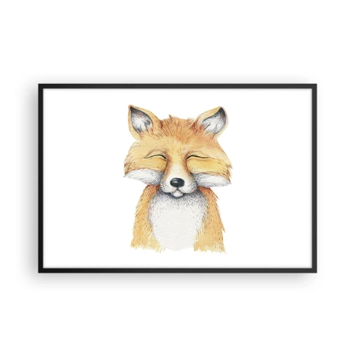 Poster in einem schwarzem Rahmen - Fuchsstimmungen - 91x61 cm