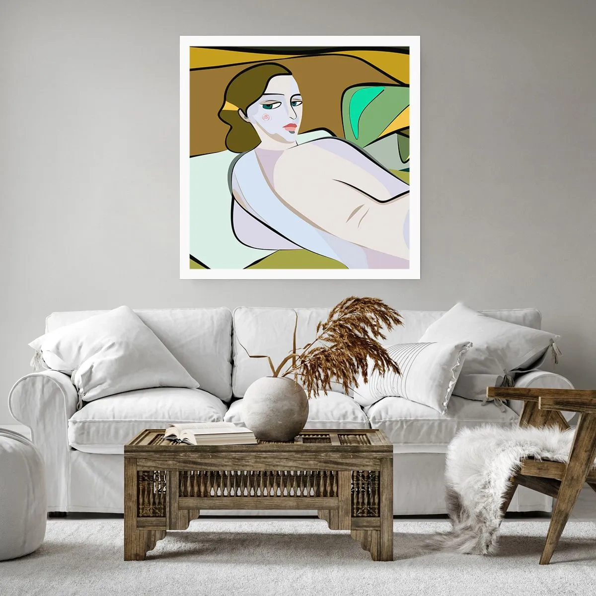 Poster - Intimes Porträt - 50x50 cm