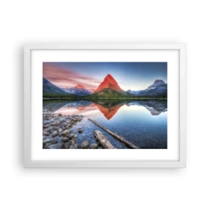 Poster in einem weißen Rahmen - Hitze und Kälte - 40x30 cm