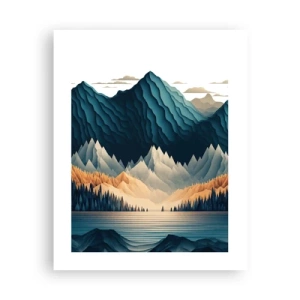 Poster - Perfekte Berglandschaft - 40x50 cm